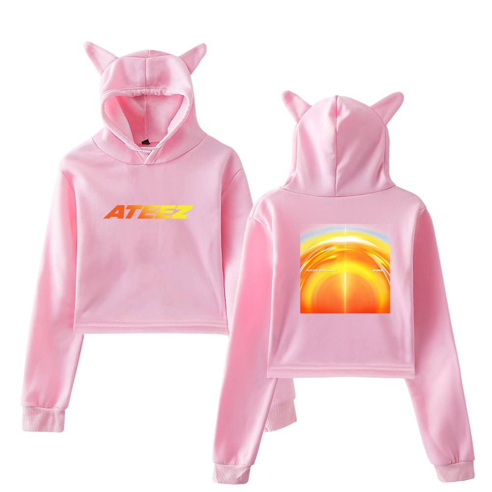 Ateez Golden Hour Part 2 Cropped Hoodie - Image 5
