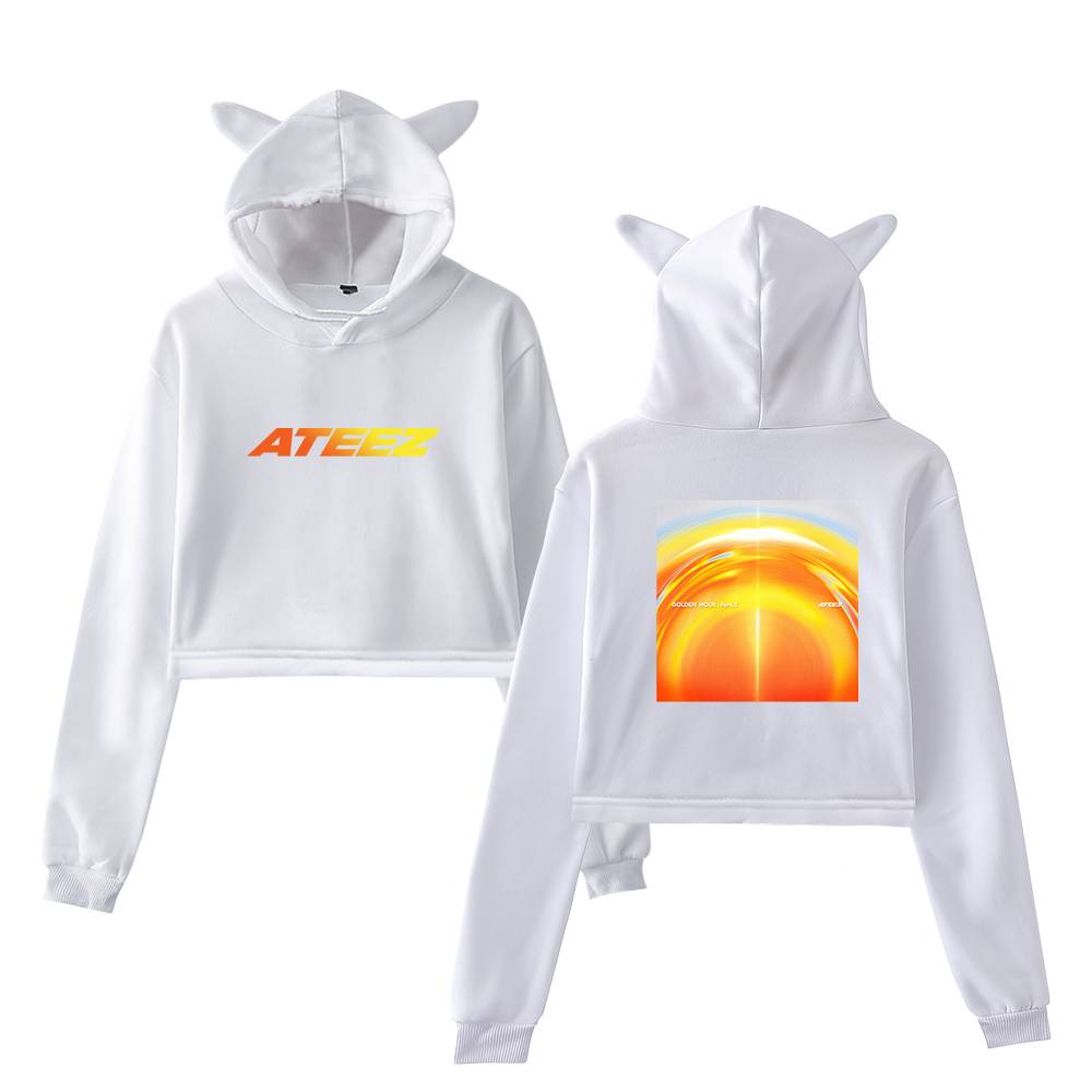Ateez Golden Hour Part 2 Cropped Hoodie