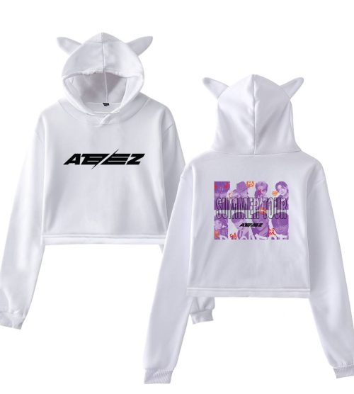 Ateez Summer Tour Cropped Hoodie